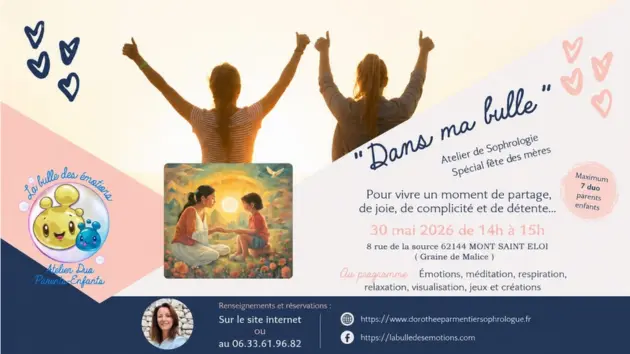 atelier parent enfant fête des mères : un atelier douceur “Dans ma bulle”